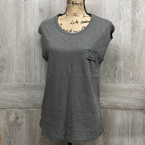 Love Someone Gray Relaxed Muscle Tank BB791 - Picture 3 of 7